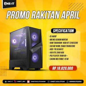 PC Rakitan I5 9400f | RTX 2060 6 GB | Ram 16 GB | SSD 256 GB