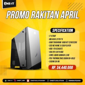 PC Rakitan i7 9700F | RTX 3070 8 GB | Ram 16 GB | SSD 512 GB