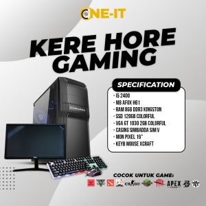 PC RAKITAN I3 2120 | GT 1030 | RAM 8 GB DDR3 | SSD 120GB | MONITOR KBM