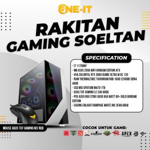 PC RAKITAN I7 11700K | RTX 3060 | RAM 16GB | SSD 1TB | FREE ASUS MOUSE