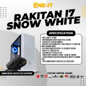 PC RAKITAN i7 10700F | GTX 1650 | RAM 16GB | SSD 512GB | Logitech G102