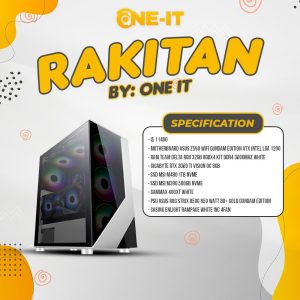PC RAKITAN I5 11400 | RTX 3060 Ti | RAM 32 GB| SSD 1,5 TB | PSU GUNDAM