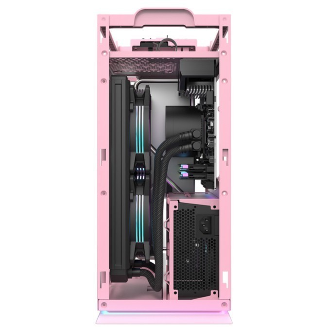 CASE DARKFLASH DLH21 PINK LUXURY ITX PC GAMING CHASSIS - Gambar 2