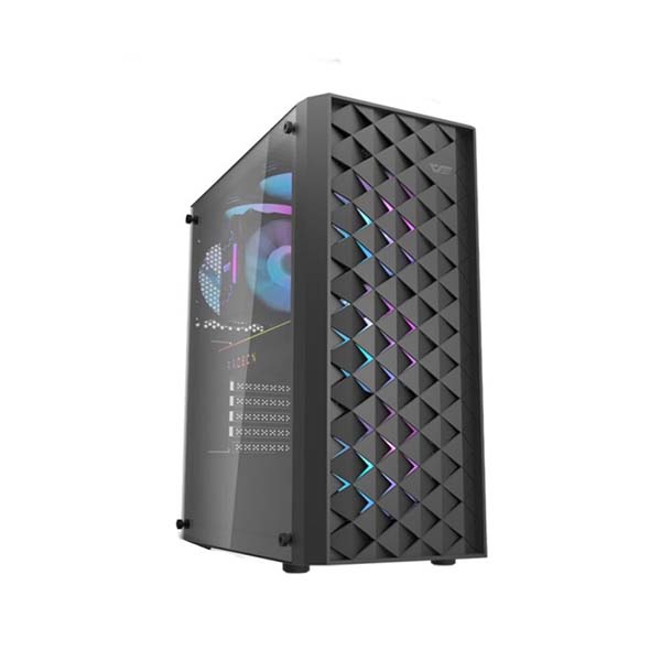 CASE DARKFLASH DK351 BLACK ATX TEMPERED GLASS PC GAMING CHASSIS