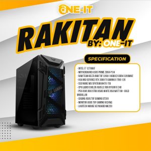 PC RAKITAN I7 12700KF | RTX 3080 Ti | RAM 32GB | SSD 1TB | Monitor KBM