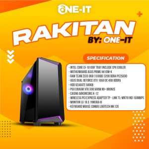 PC RAKITAN i3 10100F | GTX 1650 | RAM 8 GB | HDD 500 GB | KBM | WIFI