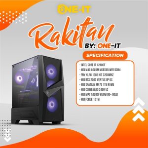 PC RAKITAN i7 12400F | MSI GeForce RTX 2060 | RAM 16 GB | SSD 1 TB