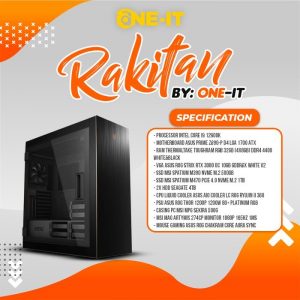 PC RAKITAN i9 12900K | ASUS GeForce RTX 3080 | RAM 32 GB | Monitor