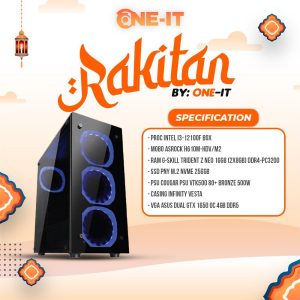 PC RAKITAN I3-12100F | GTX 1650 | RAM 16 GB | SSD 256 GB