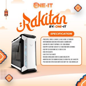 PC RAKITAN i5 12400F | RTX 3080 Ti | RAM 16GB | SSD 512GB | ASUS LED