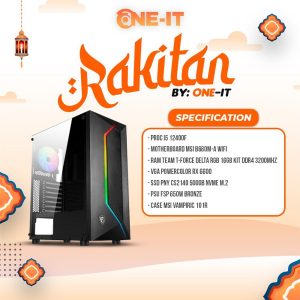 PC RAKITAN i5 12400F | Rx 6600 | RAM 16 GB | SSD 500 GB