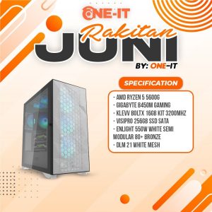 PC RAKITAN Ryzen 5 5600G | B450 | RAM 16GB | SSD 256GB