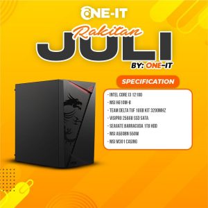 PC RAKITAN Intel i3 12100 | RAM 16GB | SSD 256GB | HDD 1TB