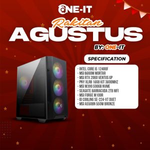 PC RAKITAN i5 12400F | RTX 2060 | RAM 16GB 3600 | SSD 500GB | HDD 2TB