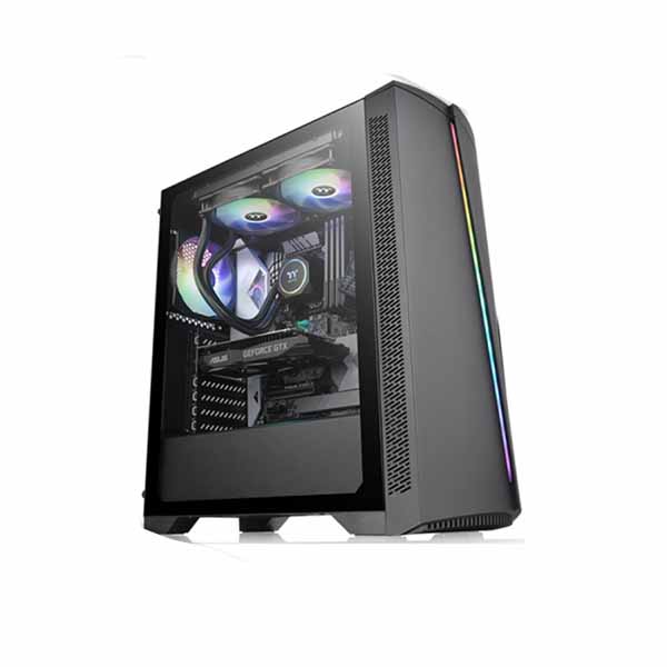 Case Thermaltake H350TG RGB ATX Black H350 TG Casing Komputer