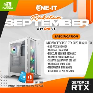 PC RAKITAN GeForce RTX 3070 Ti | 5 5600X | RAM 16GB | SSD 500GB