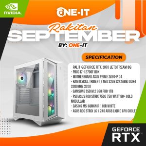 PC RAKITAN GeForce RTX 3070 | i7 12700F | RAM 32GB | SSD 1TB
