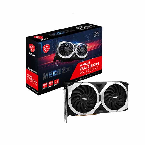 VGA MSI Radeon RX 6750 XT MECH 2X 12G OC 12GB GDDR6