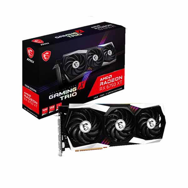 VGA MSI Radeon RX 6750 XT GAMING X TRIO 12G 12GB GDDR6