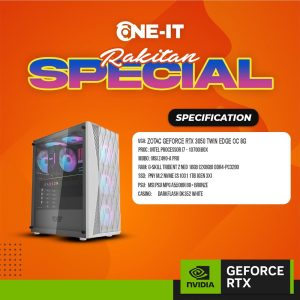 PC RAKITAN GeForce RTX 3050 | I7 10700 | RAM 16GB 3200 | SSD 1TB NVME