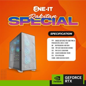 PC RAKITAN GeForce RTX 3060 | i5 12400F | RAM 16GB 3200Mhz | SSD 256GB