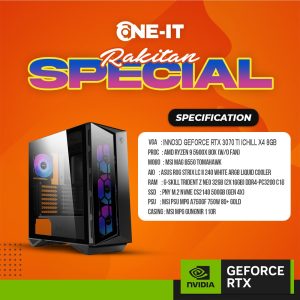 PC RAKITAN GeForce RTX 3070 TI | 9 5900X | RAM 32GB | SSD 500GB