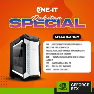 PC RAKITAN GeForce RTX 3070 Ti | i5 12400F | RAM 16GB | SSD 1TB NVMe