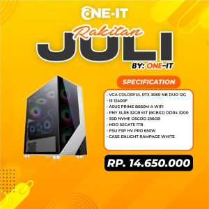 PC RAKITAN GeForce RTX 3060 | i5 12400F | RAM 32GB | SSD 256GB