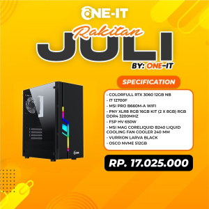 PC RAKITAN GeForce RTX 3060 | i7 12700F | RAM 16GB | SSD 512GB