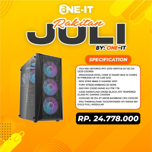 PC RAKITAN GeForce RTX 4070 | i5 13400F | RAM 32GB | SSD 1TB