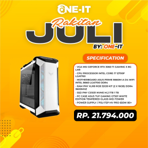 PC RAKITAN GeForce RTX 3060 Ti | i7 12700F | RAM 32GB | SSD 1TB