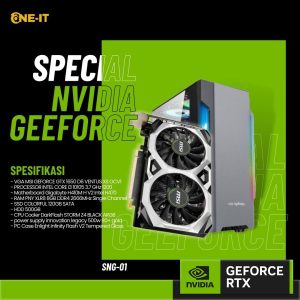 PC GAMING GeForce GTX 1650 | i3 10105 | RAM 8GB | SSD 120GB