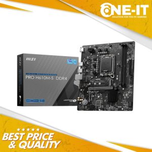 Motherboard MSI PRO H610M-S DDR4 INTEL H610 LGA 1700