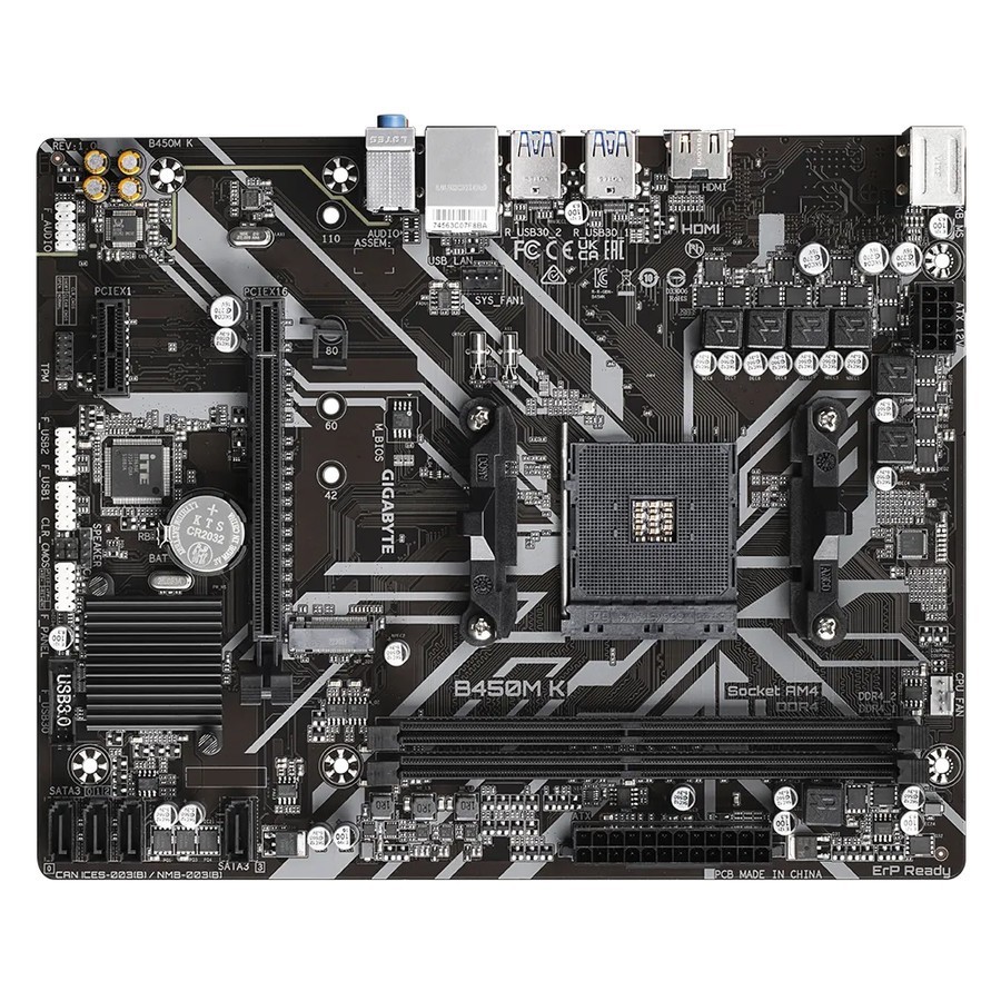 Motherboard Gigabyte B450M K AMD B450 AM4 DDR4 - Gambar 2