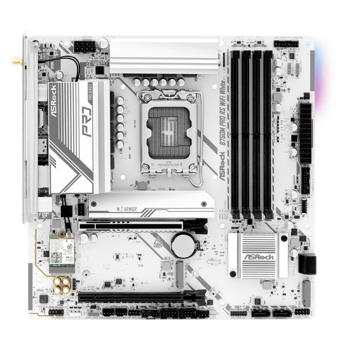 Motherboard ASROCK B760M PRO RS WIFI WHITE DDR5 Intel LGA 1700 B760 - Gambar 2
