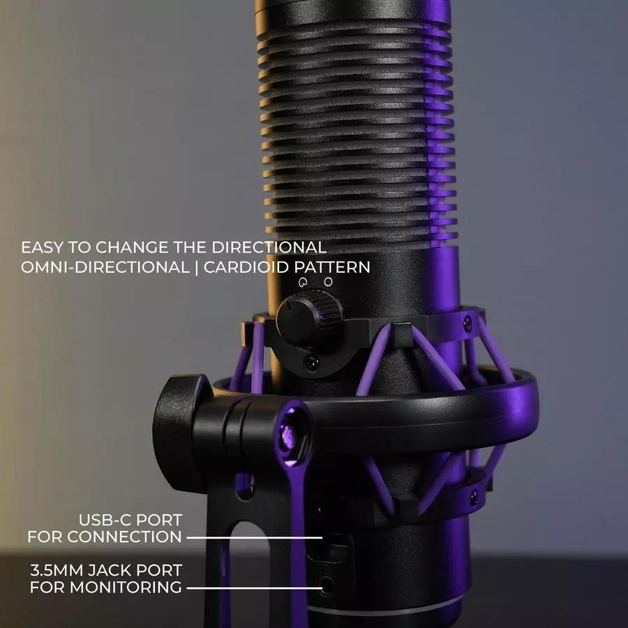 Mic Sades Ryunix Uta CX1 / CX-1 Noise Reduction Condenser Gaming Microphone - Gambar 4