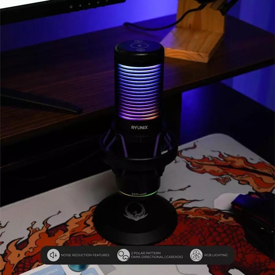 Mic Sades Ryunix Uta CX1 / CX-1 Noise Reduction Condenser Gaming Microphone - Gambar 2