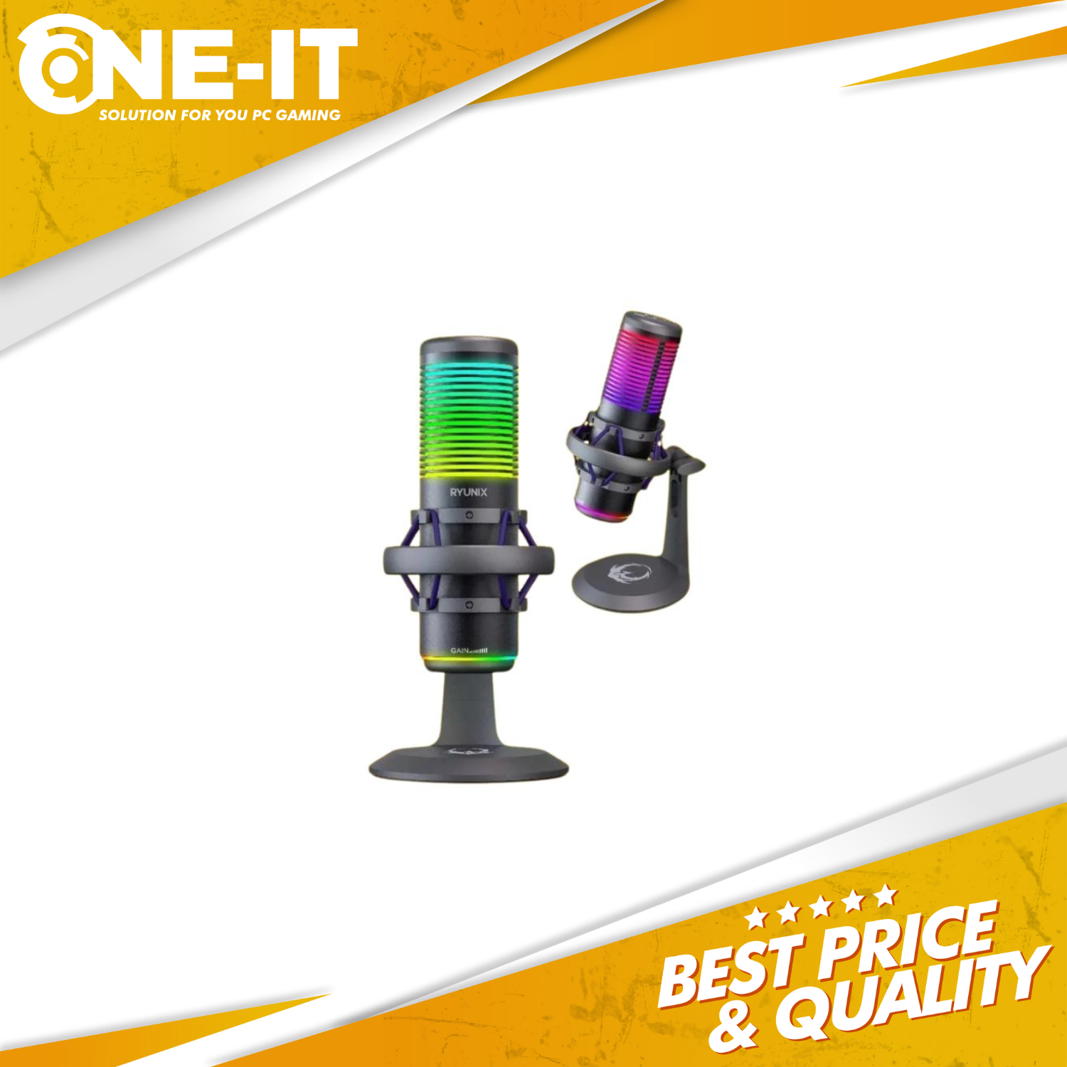 Mic Sades Ryunix Uta CX1 / CX-1 Noise Reduction Condenser Gaming Microphone