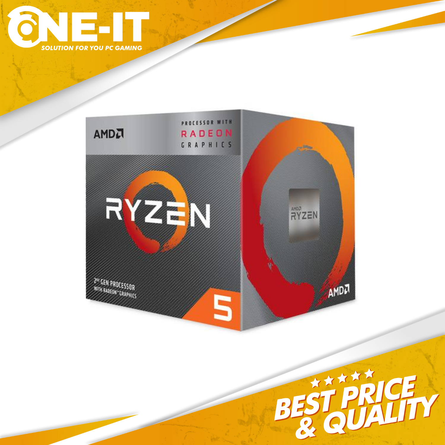 PROCESSOR AMD RYZEN 5 3400G AM4 4 CORES 8 THREADS