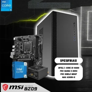 MSI Barebone BZ09 | Intel Core i5-14400 | H610M DDR4 | Mini Tower | PSU 300W