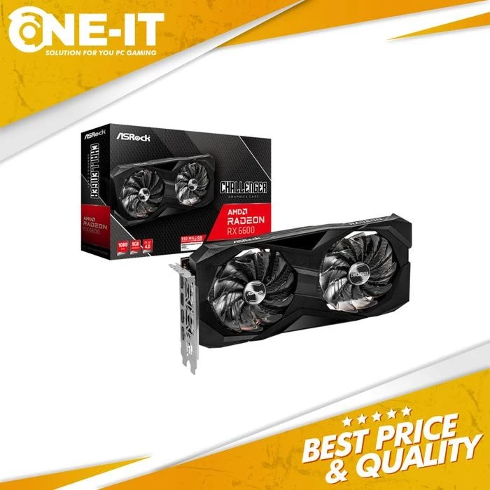 ASROCK AMD RADEON RX 6600 CHALLENGER D 8GB GDDR6 8G OC