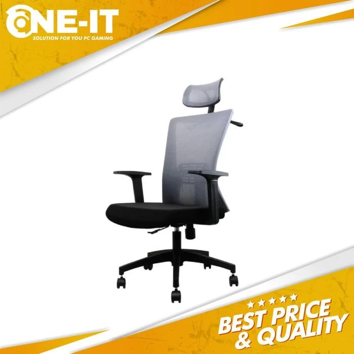 FANTECH OCA258S V2 OFFICE CHAIR ARM REST 3D SOFT KURSI KERJA KANTOR OC A258S V2 OCA258SV2 Grey