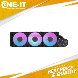 DARKFLASH WAVE DH360D ARGB BLACK LCD 360MM LIQUID AIO WATER CPU COOLER PROCESSOR