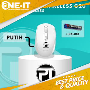 Mouse PROFFTECH G20 2.4Ghz 1600DPI Optical Wireless SILENT Putih