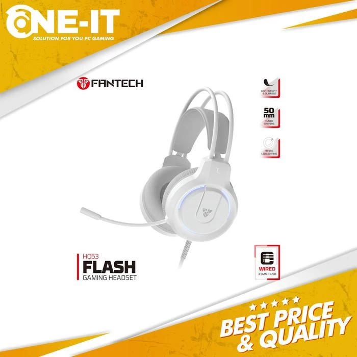 FANTECH FLASH HQ53 MOBILE Gaming Headset White