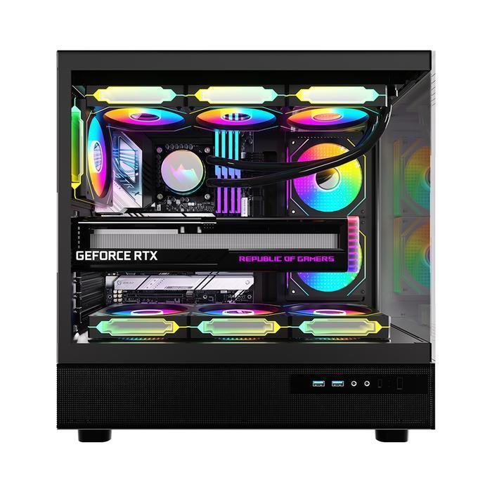 FPMAX Diamond Z8 Nova – ATX Gaming Case with 3 ARGB Fans Tempered Glass USB 3.0 White - Gambar 7