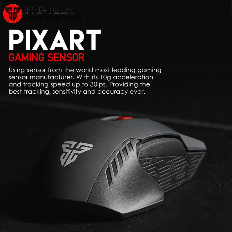 Fantech RAIGOR II WG10 Mouse Wireless Gaming Red - Gambar 3