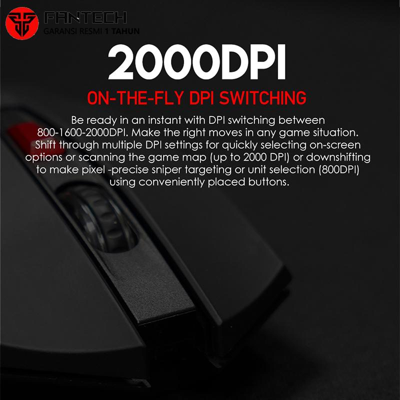 Fantech RAIGOR II WG10 Mouse Wireless Gaming Red - Gambar 5