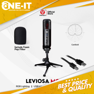 Mic Condenser Fantech LEVIOSA MCX01 USB – Streaming, Podcast, Recording, Gaming