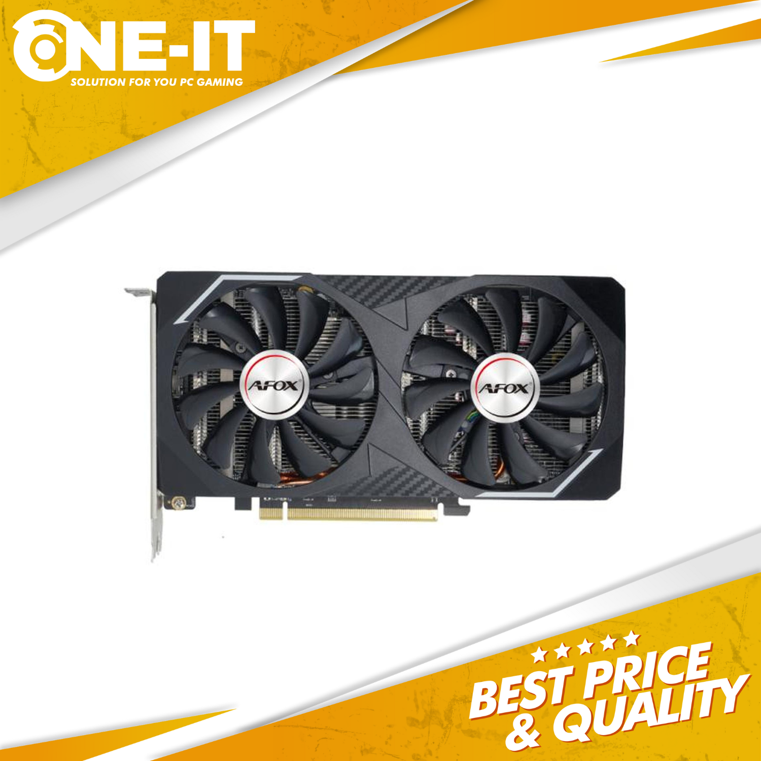 VGA AFOX Radeon RX 6600 8GB GDDR6 128Bit Dual Fan Gaming AMD RDNA2 PCIe 4.0 Garansi Resmi
